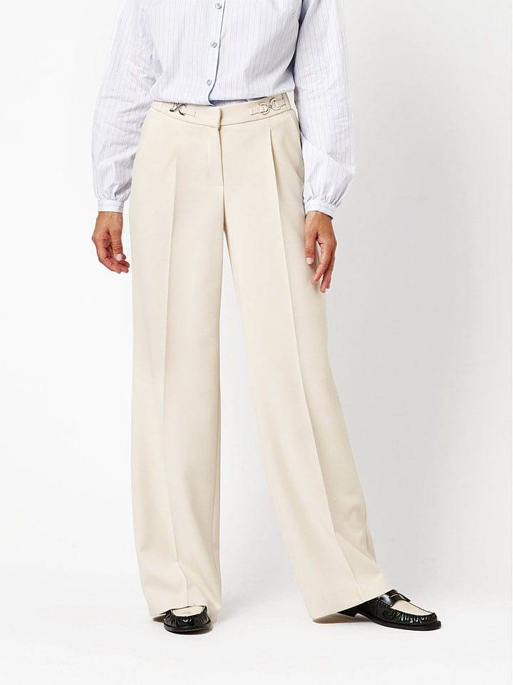 Toni Spodnie w kolorze kremowym rozmiar: 46