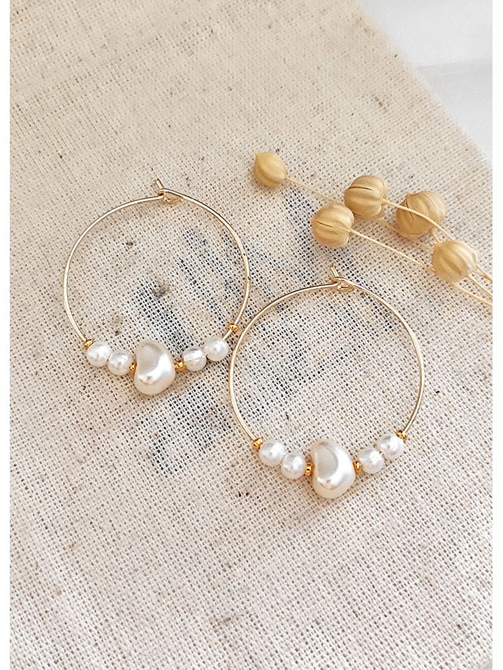 atelier MIU Kolczyki-kreole z perłami rozmiar: onesize