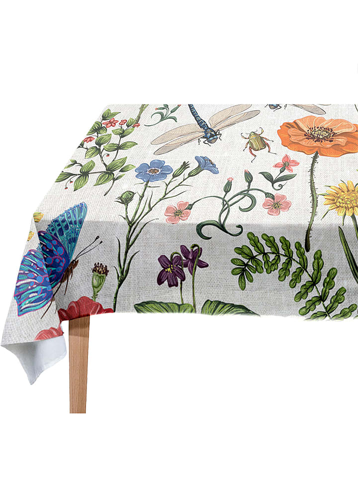 Madre Selva Obrus "Tierra Bella" w kolorze kremowym ze wzorem - 250 x 140 cm rozmiar: onesize