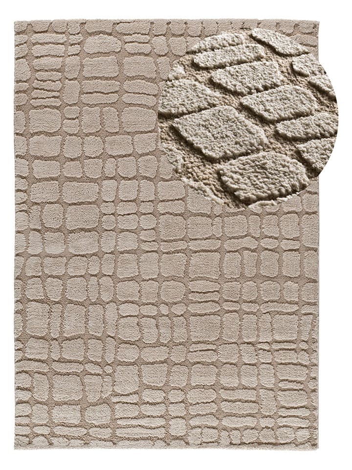 Atticgo Dywan "Juno" w kolorze beżowym rozmiar: 126x190 cm