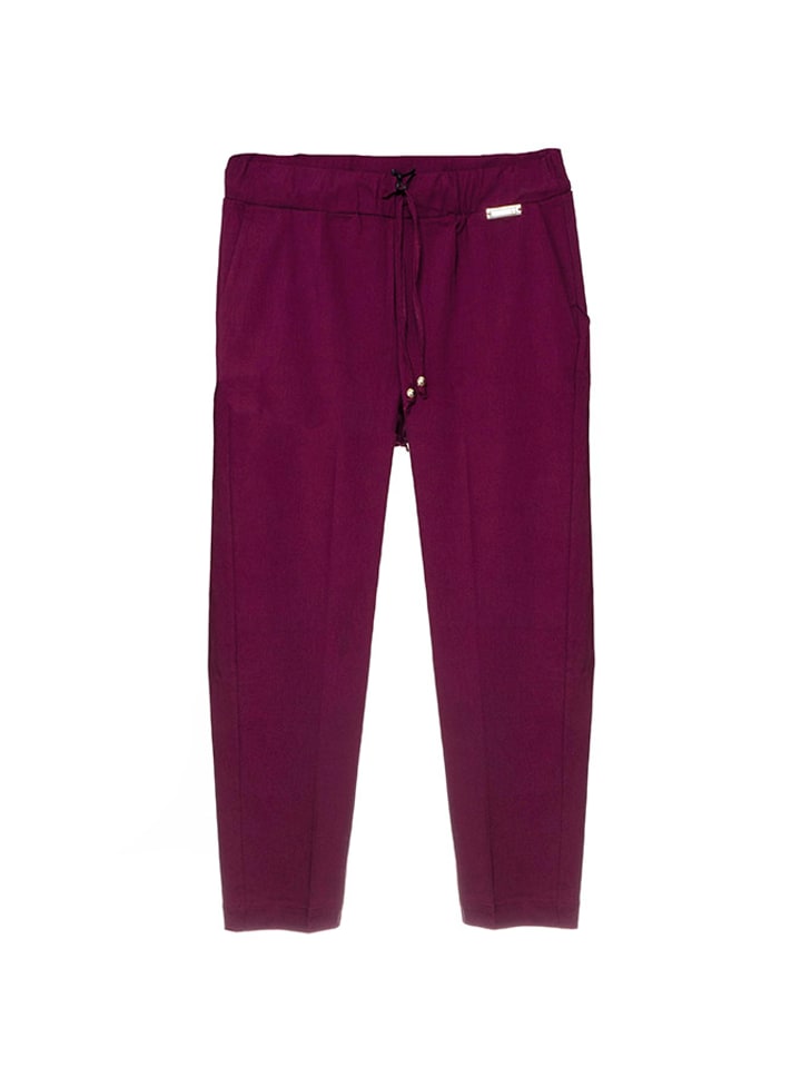 Twinset Spodnie w kolorze śliwkowym rozmiar: L