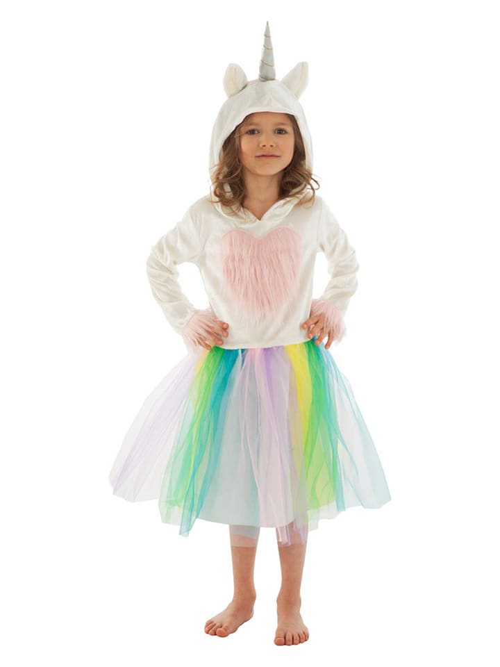 CHAKS Sukienka kostiumowa w kolorze kremowym ze wzorem rozmiar: 152