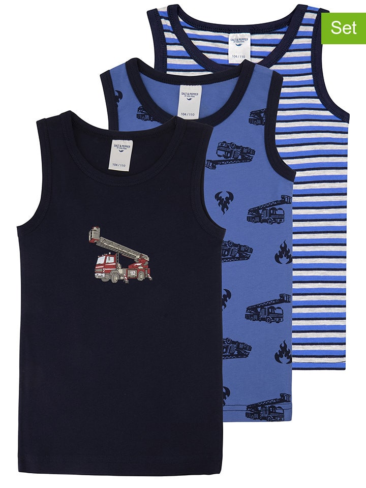 Salt and Pepper Podkoszulki (3 szt.) ze wzorem rozmiar: 116/122