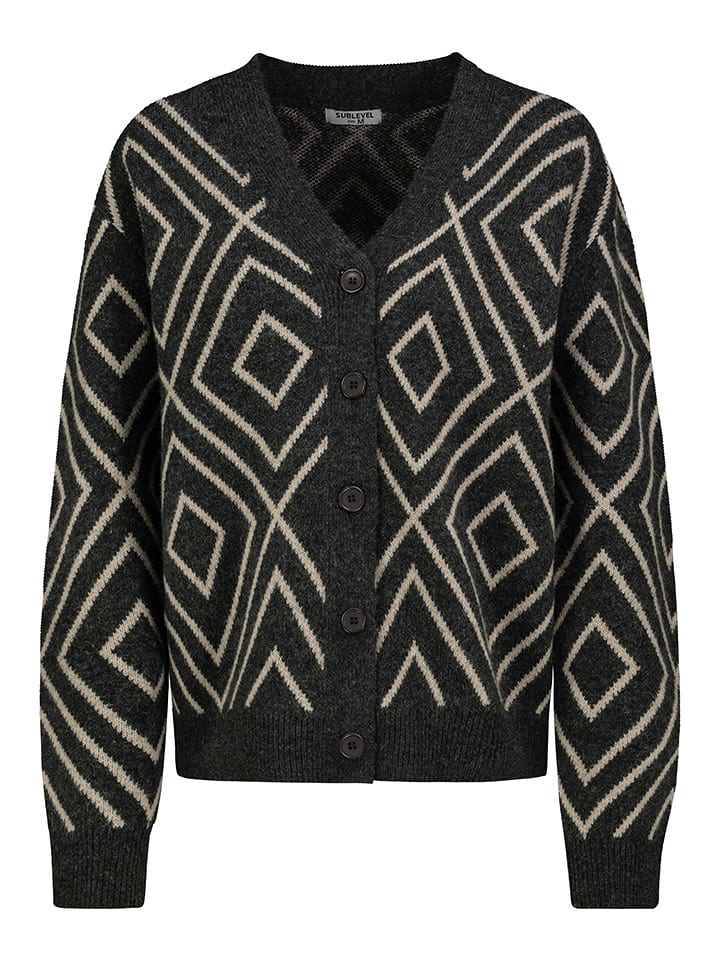 Sublevel Kardigan w kolorze czarno-białym rozmiar: S