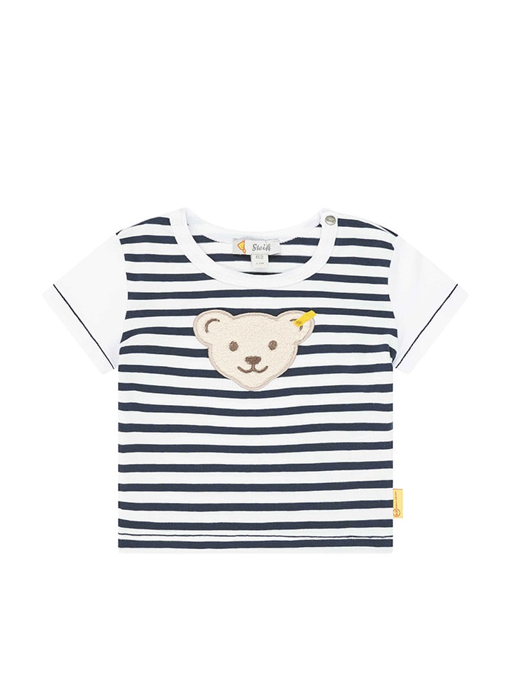 Steiff Koszulka w kolorze białym rozmiar: 56