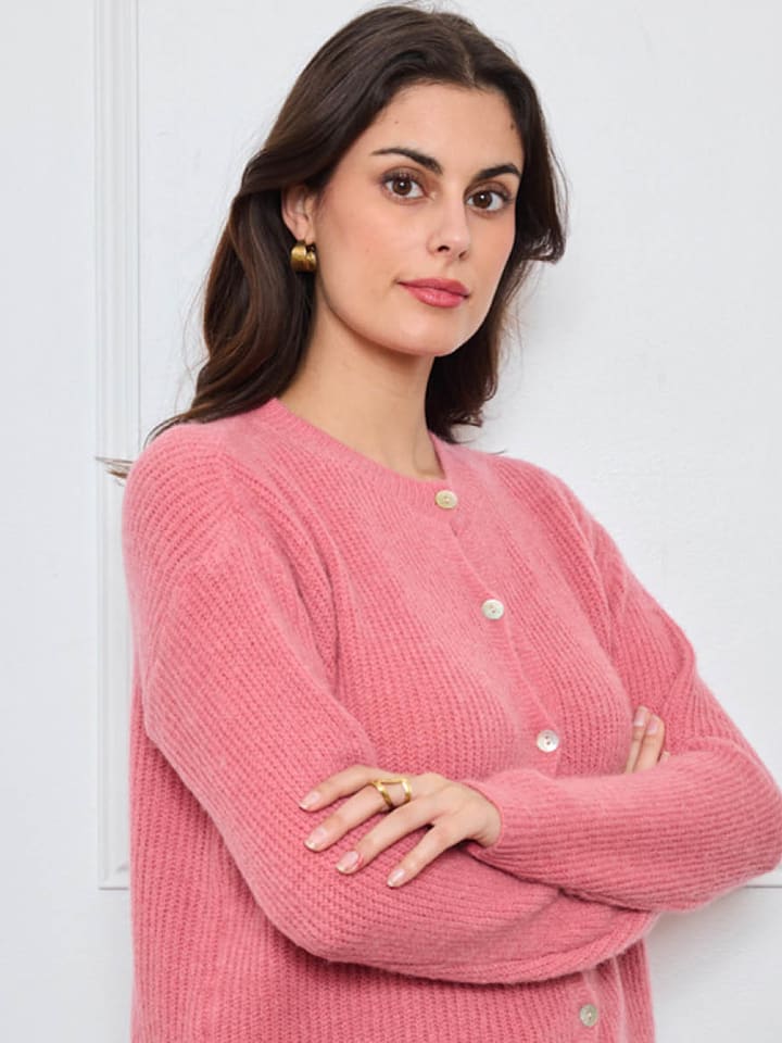 CXL by Christian Lacroix Kardigan w kolorze jasnoróżowym rozmiar: onesize