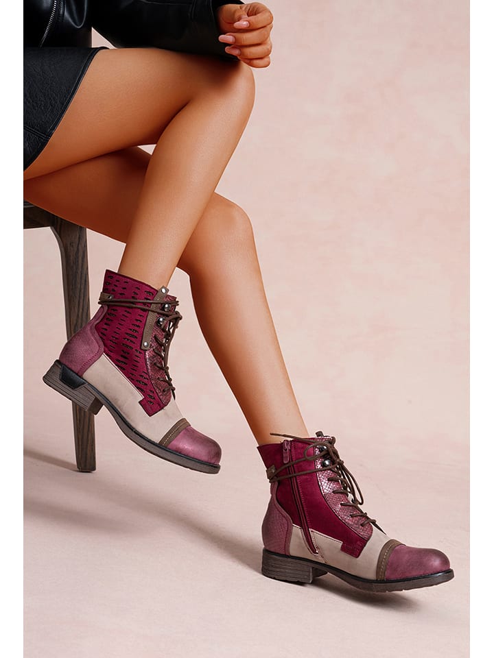 Foreverfolie Botki w kolorze różowym rozmiar: 38