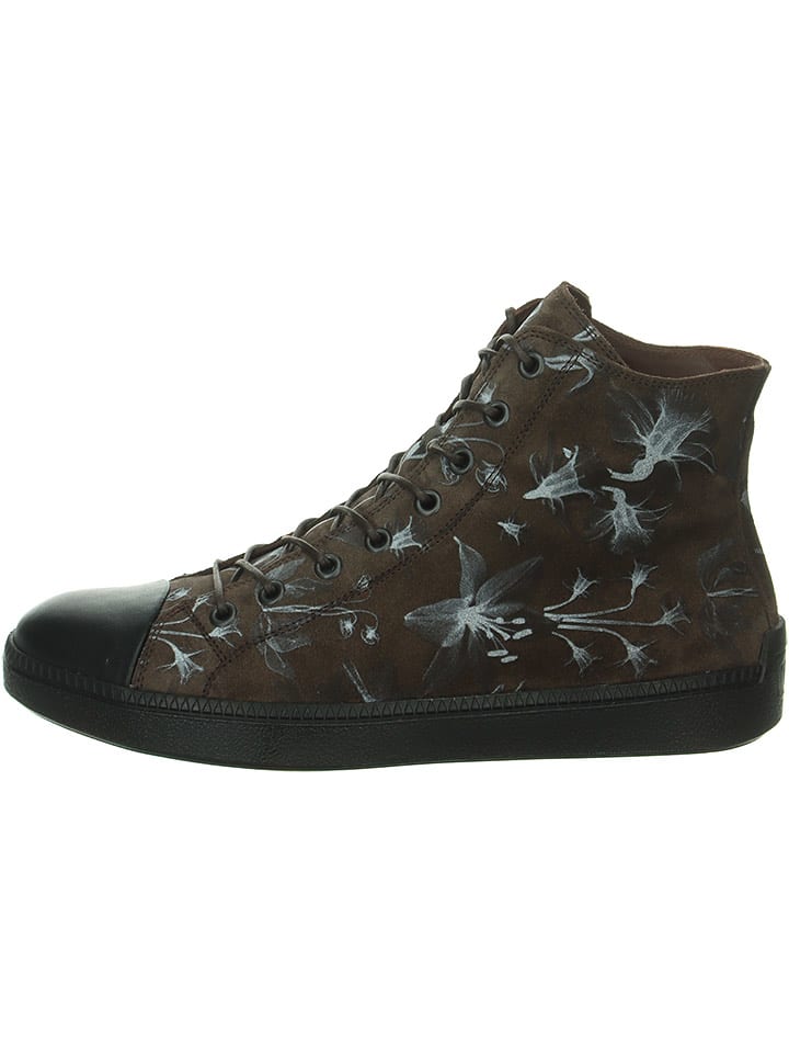 Think! Skórzane sneakersy w kolorze brązowym rozmiar: 38,5