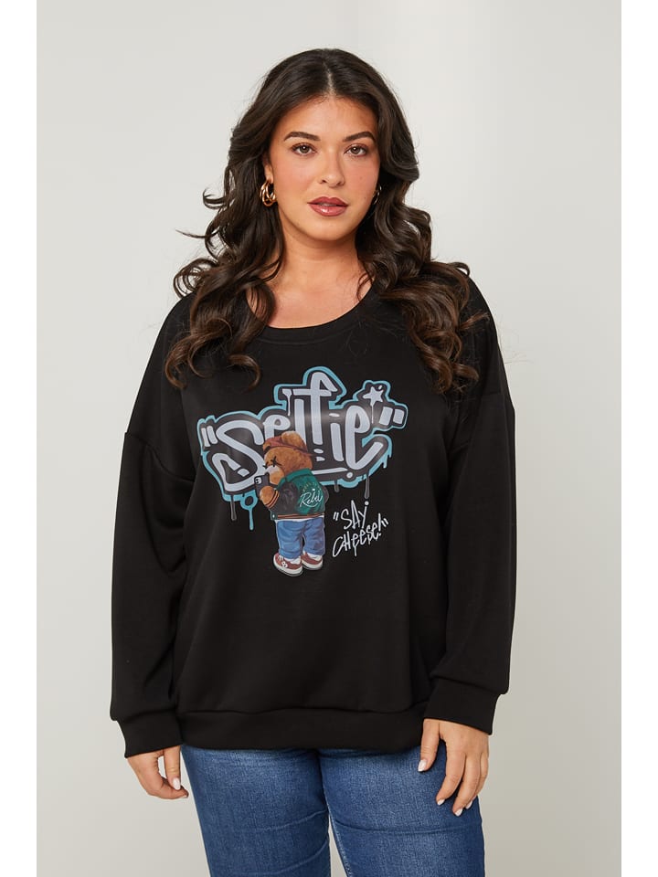 Curvy Lady Sweter w kolorze czarnym rozmiar: 40/42