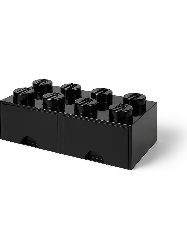 LEGO Pojemnik "Brick 8" w kolorze czarnym z szufladami - 50 x 18 x 25 cm rozmiar: onesize