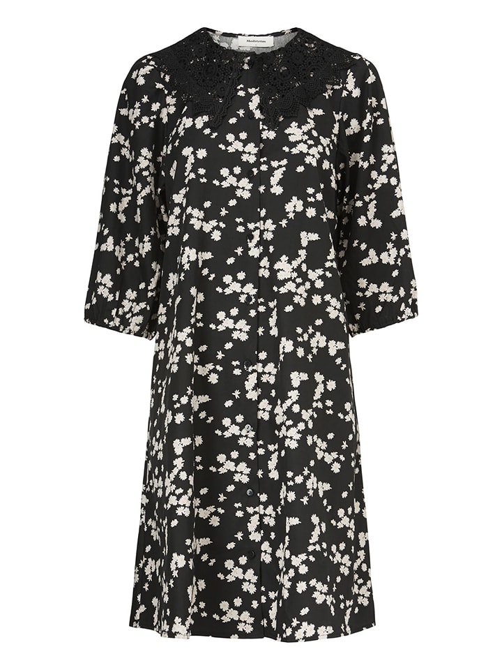 modström Sukienka "Lilith" w kolorze czarno-beżowym rozmiar: XS