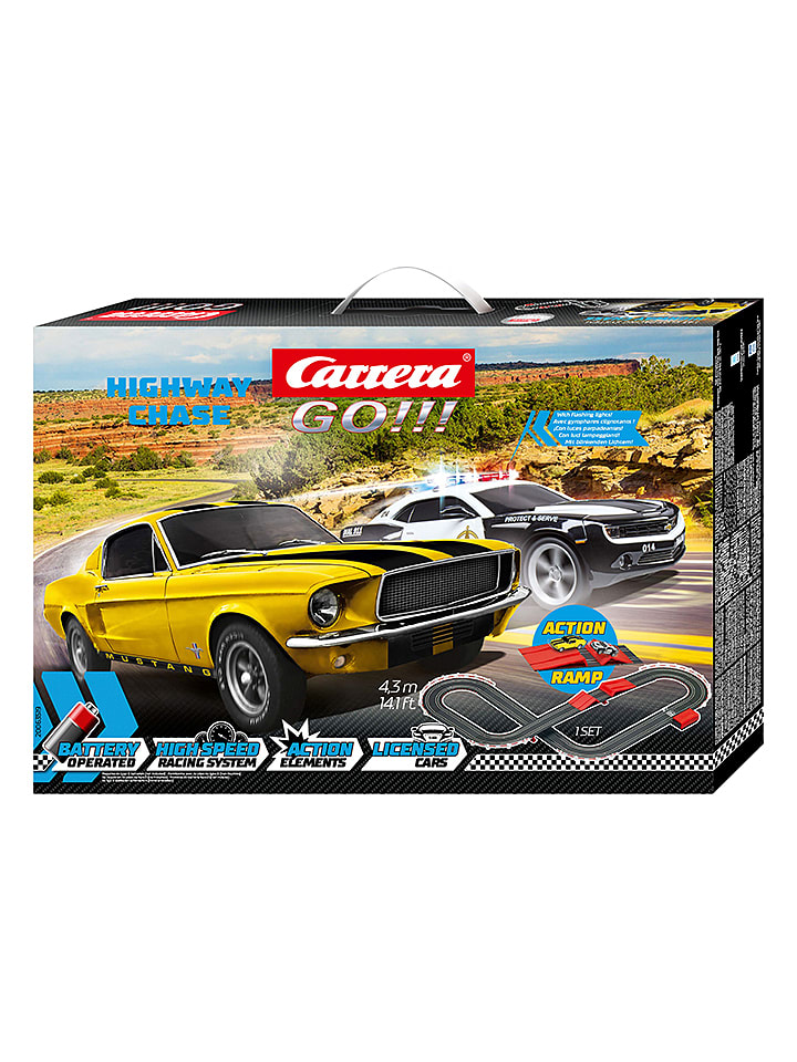 Carrera Tor wyścigowy "CARRERA GO!!! BATTERY OPERATED - Highway Chase" - 5+ rozmiar: onesize