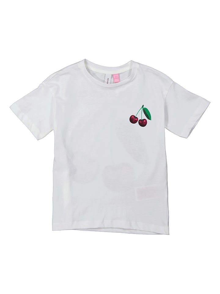 Vero Moda Girl Koszulka "Photostatic" w kolorze białym rozmiar: 146/152