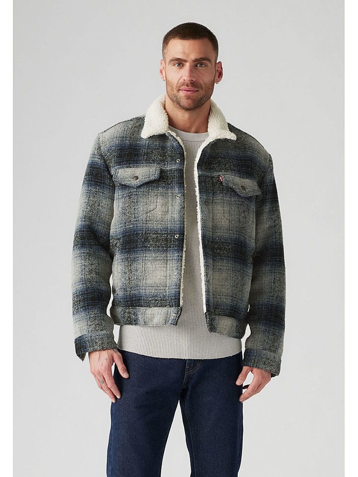 Levi´s Kurtka przejściowa w kolorze szaro-czarno-niebieskim rozmiar: XL