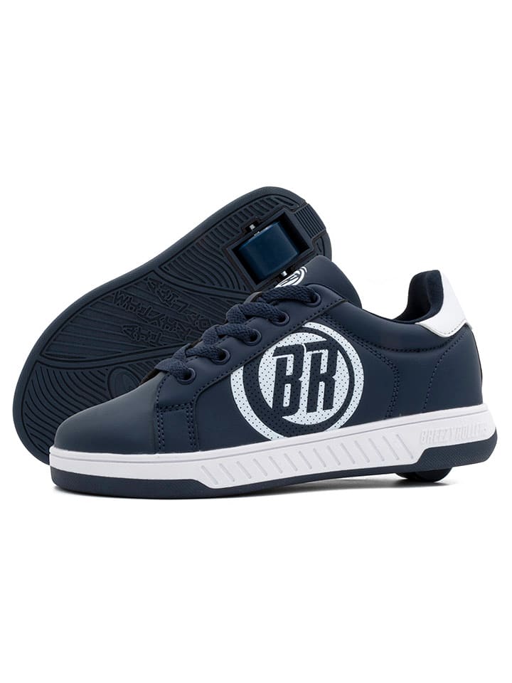 Breezy Rollers Sneakersy w kolorze granatowo-białym z rolkami rozmiar: 38