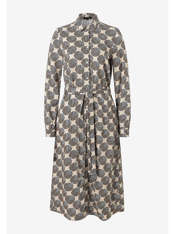 More & More Sukienka w kolorze ciemnobrązowo-beżowym rozmiar: 42