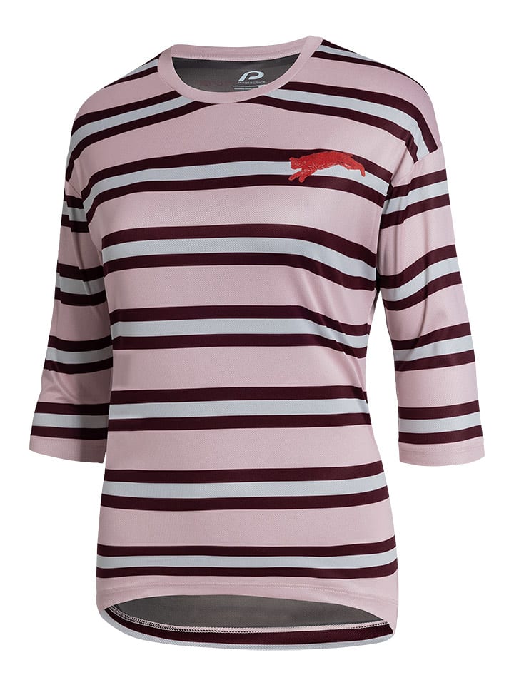 Protective Koszulka kolarska w kolorze jasnoróżowo-kremowym rozmiar: 46