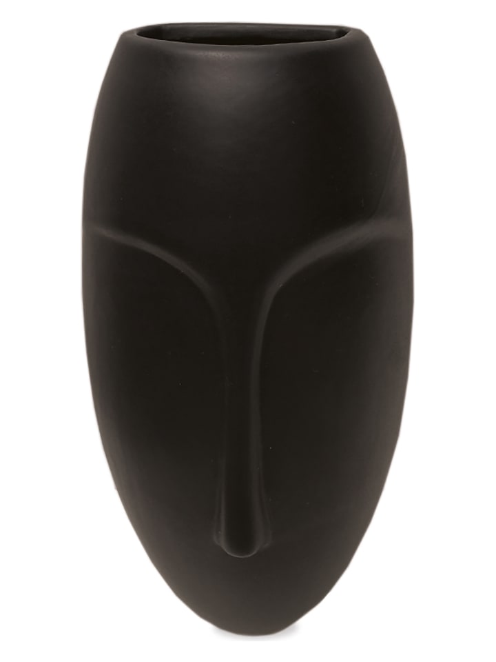 Deco Lorrie Figurka dekoracyjna "Visage" w kolorze czarnym - 11 x 21,5 x 7 cm rozmiar: onesize