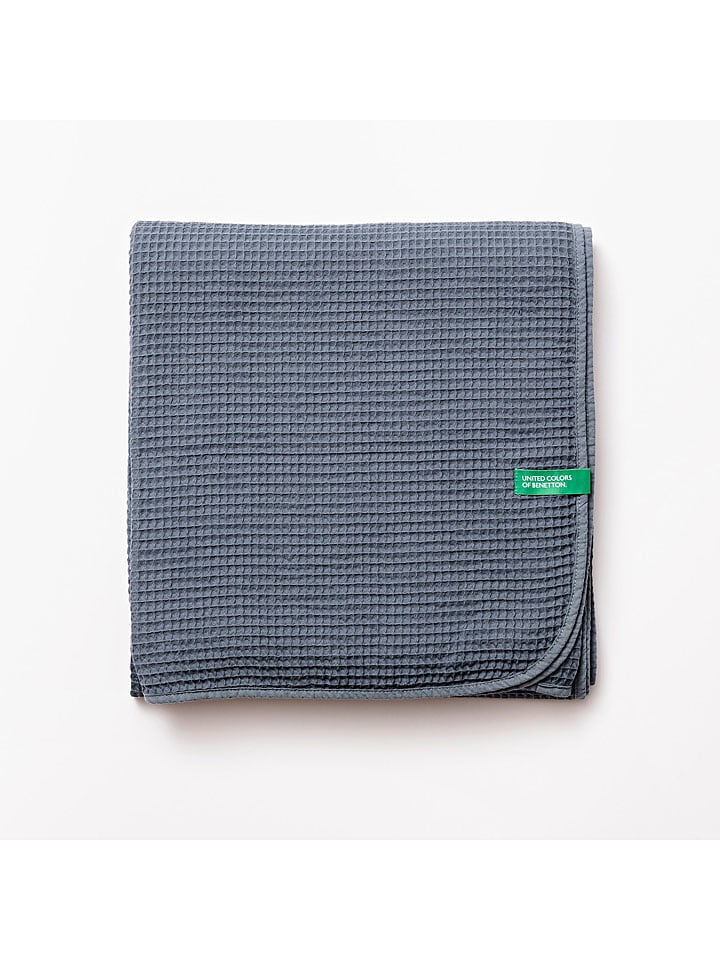 Benetton Koc w kolorze niebieskim rozmiar: 140x190 cm