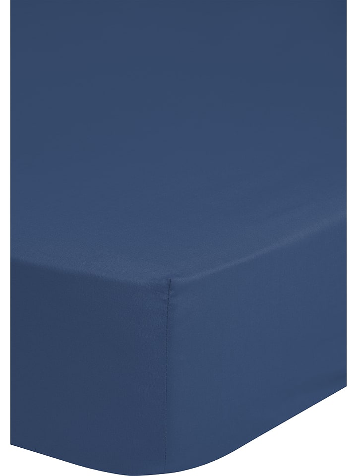 Good Morning Dżersejowe prześcieradło "Emotion" w kolorze granatowym na gumce rozmiar: 200x220 cm