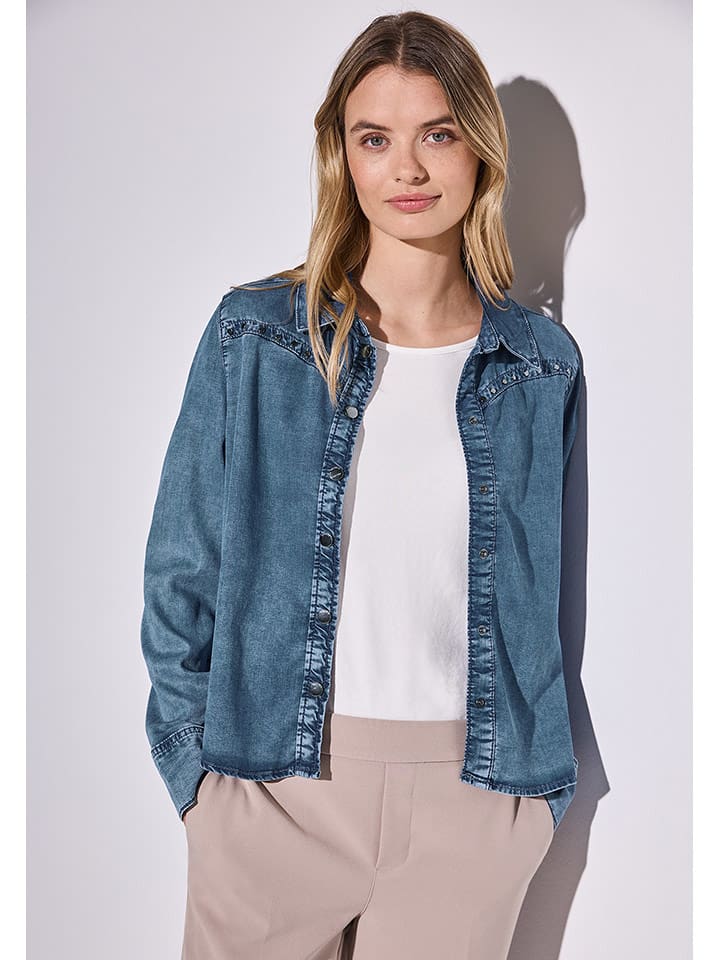 Street One Bluzka dżinsowa w kolorze niebieskim rozmiar: 38