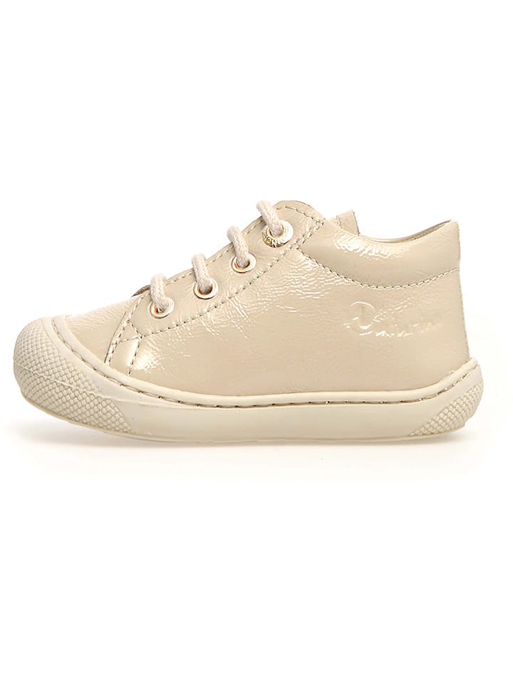 Naturino Skórzane buty "Cocoon" w kolorze beżowym do nauki chodzenia rozmiar: 23