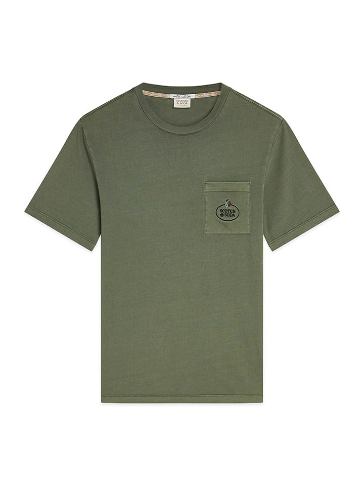 Scotch & Soda Koszulka w kolorze khaki rozmiar: M