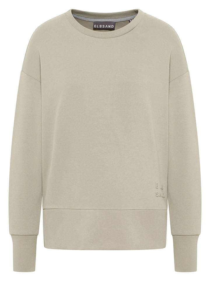 ELBSAND Bluza "Tove" w kolorze beżowym rozmiar: L