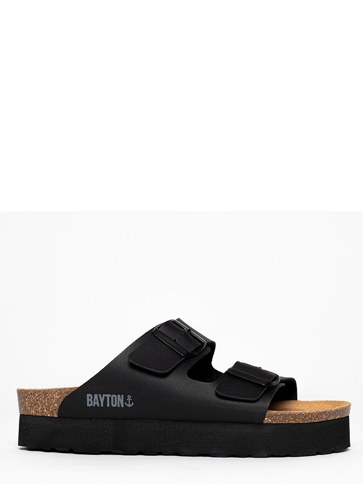 BAYTON Klapki "Japet" w kolorze czarnym rozmiar: 39