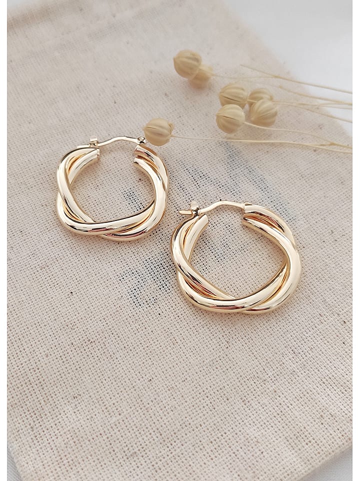 atelier MIU Pozłacane kolczyki-kreole rozmiar: onesize