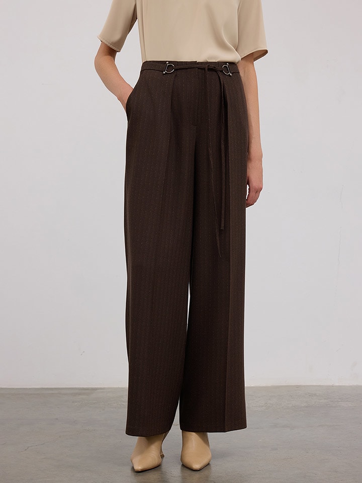 BGN Spodnie w kolorze brązowym rozmiar: 38