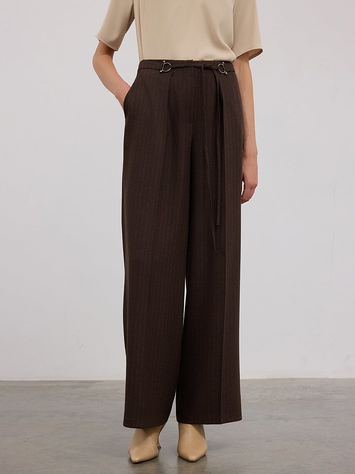 BGN Spodnie w kolorze brązowym rozmiar: 38