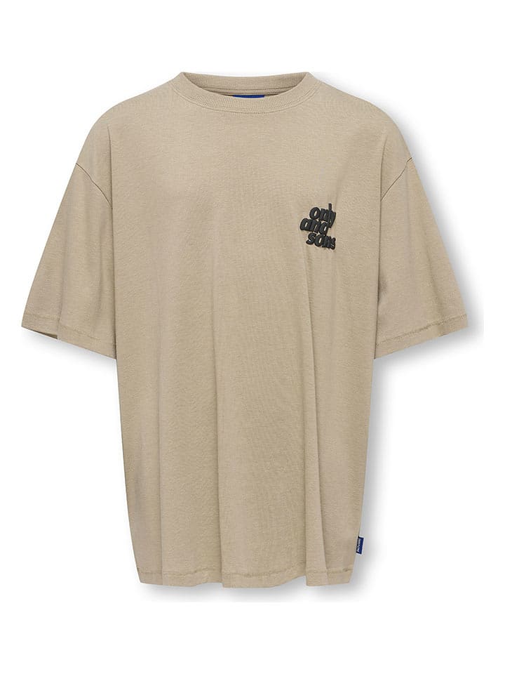 Only&Sons Koszulka "Blake" w kolorze beżowym rozmiar: 170/176