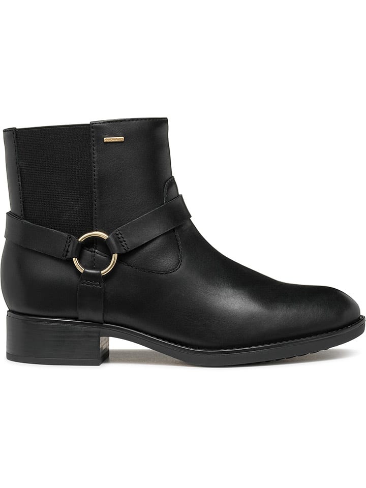 Geox Skórzane botki "Felicity" w kolorze czarnym rozmiar: 39