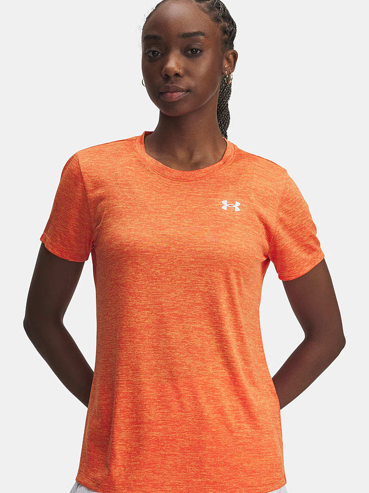 Under Armour Koszulka funkcyjna "Twist" w kolorze pomarańczowym rozmiar: M