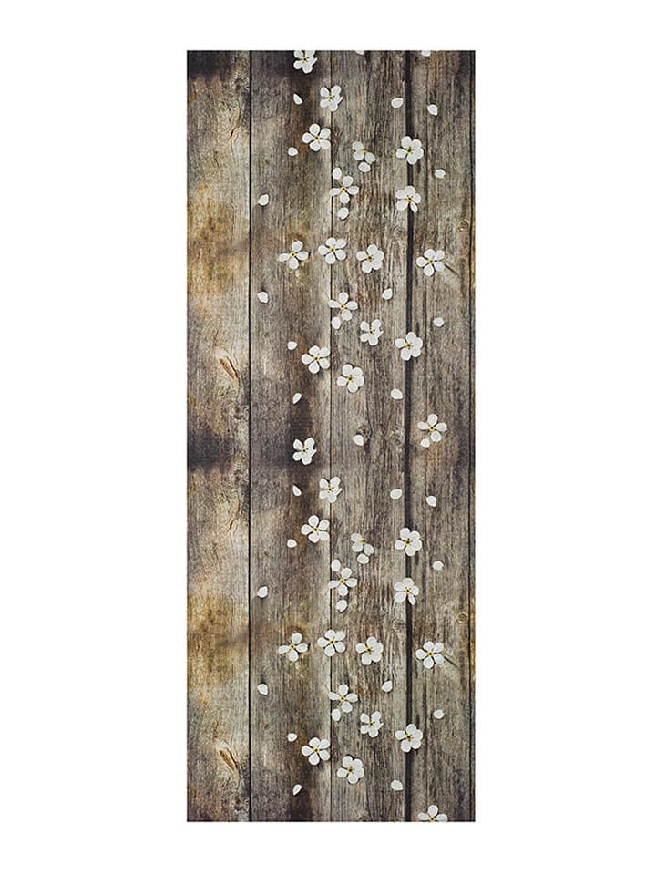 Atticgo Chodnik "Sprinty" w kolorze brązowo-białym rozmiar: 52x200 cm