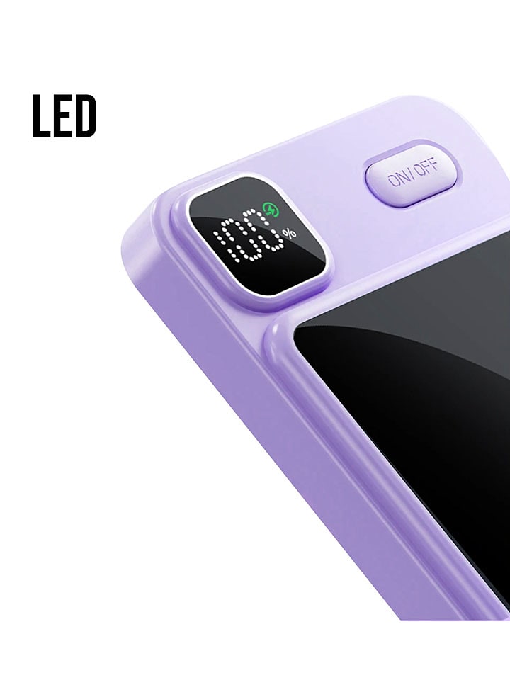 SWEET ACCESS Powerbank w kolorze fioletowym - 10.000 mAh rozmiar: onesize