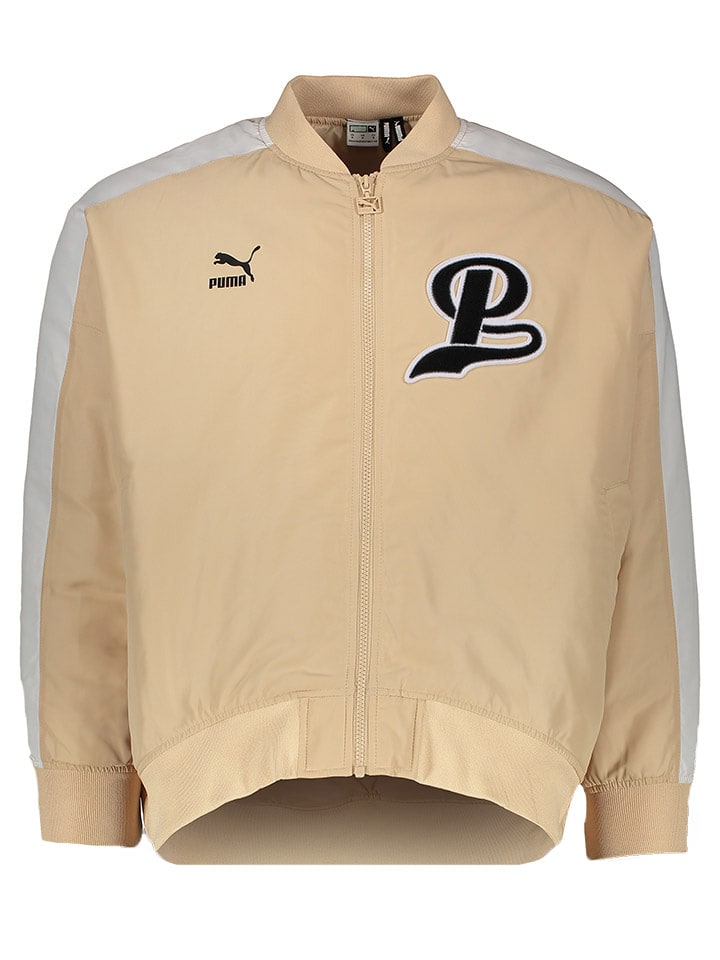 Puma Kurtka przejściowa "PMA-W Team" w kolorze beżowym rozmiar: M