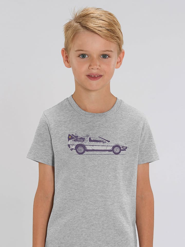 WOOOP Koszulka "Delorean" w kolorze szarym rozmiar: 140