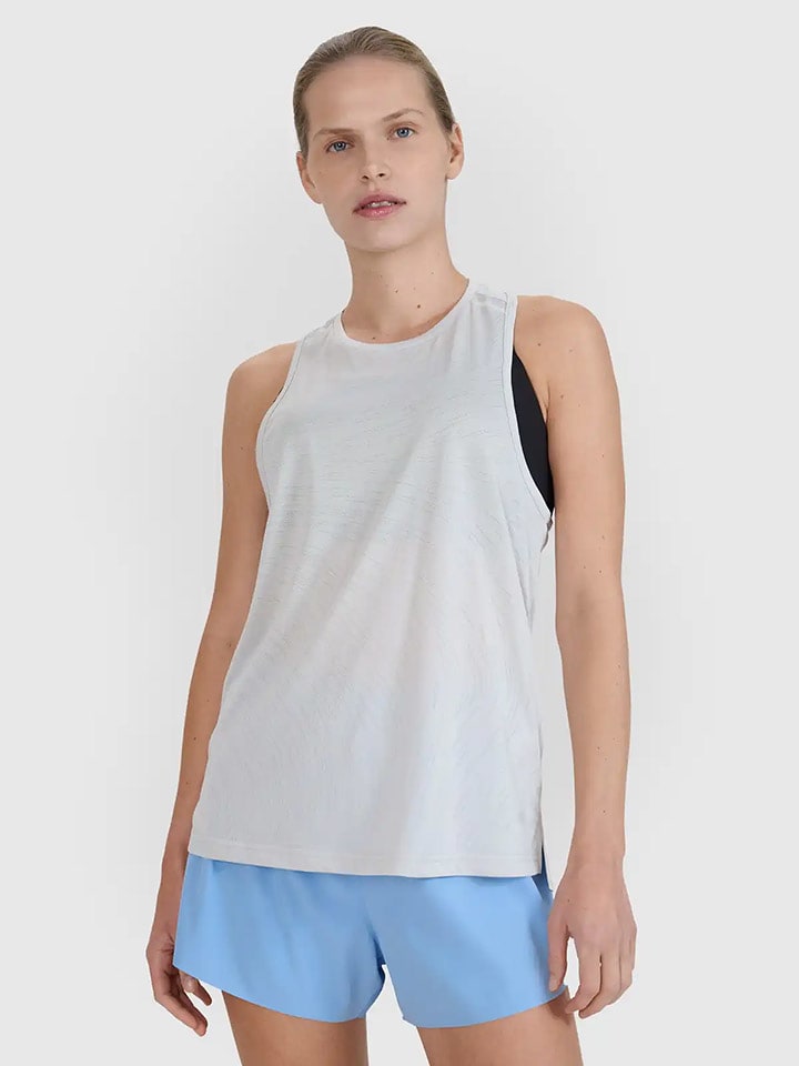 4F Top sportowy w kolorze białym rozmiar: M