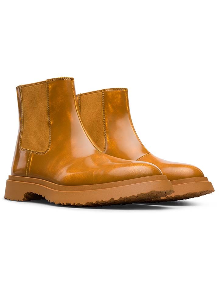 Camper Skórzane sztyblety w kolorze jasnobrązowym rozmiar: 45