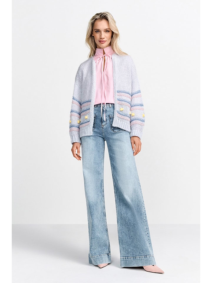 Rich & Royal Kardigan w kolorze błękitno-jasnoróżowym rozmiar: XS