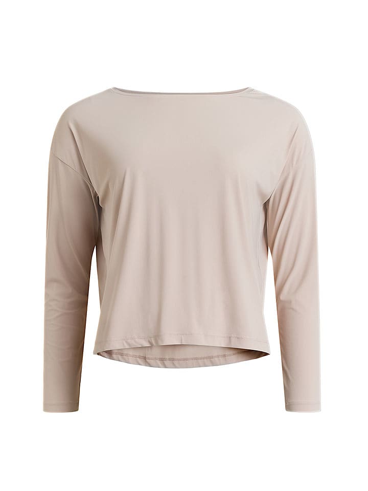 Rethinkit Koszulka funkcyjna "Vigga" w kolorze beżowym rozmiar: L