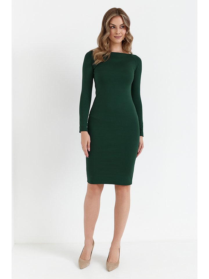 made of emotion Sukienka w kolorze ciemnozielonym rozmiar: L