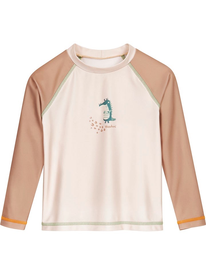 Playshoes Koszulka kąpielowa w kolorze beżowo-jasnobrązowym rozmiar: 86/92