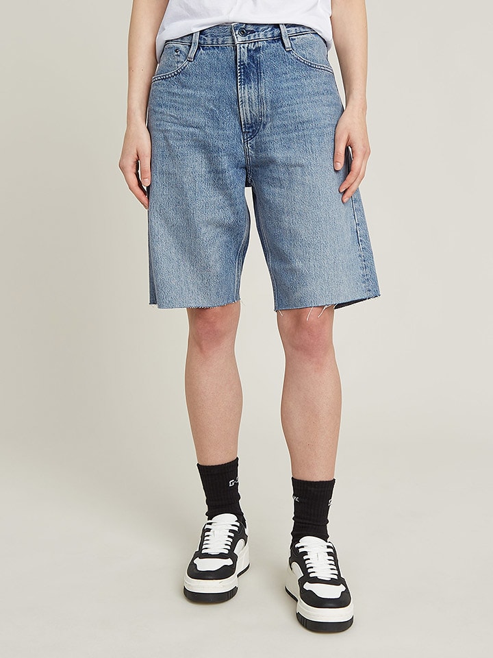 G-Star Bermudy dżinsowe w kolorze błękitnym rozmiar: W30