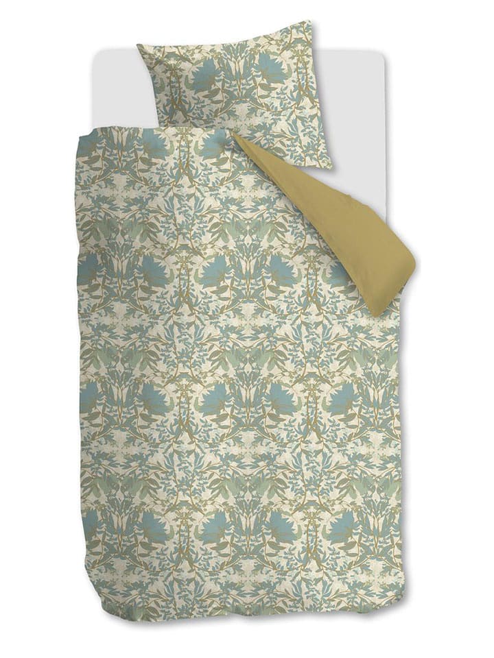 At Home Komplet pościeli satynowej "Once Upon" w kolorze zielono-błękitnym rozmiar: 155x220 cm