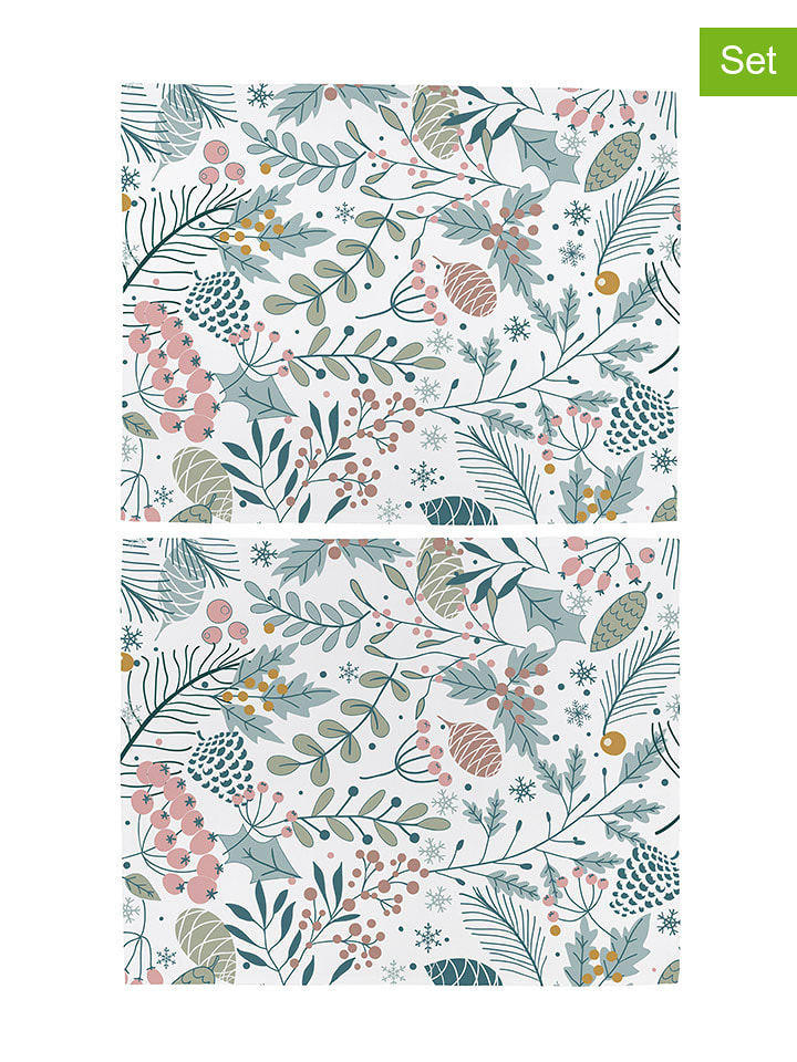 Butter Kings Podkładki (2 szt.) "Christmas" ze wzorem - 35 x 45 cm rozmiar: onesize