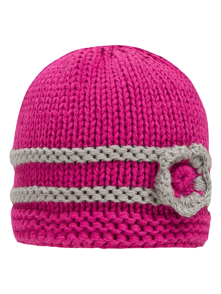 Döll Dzianinowa czapka w kolorze różowym rozmiar: 51 cm