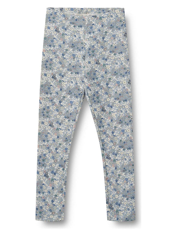Wheat Legginsy "Jules" w kolorze błękitno-białym rozmiar: 128